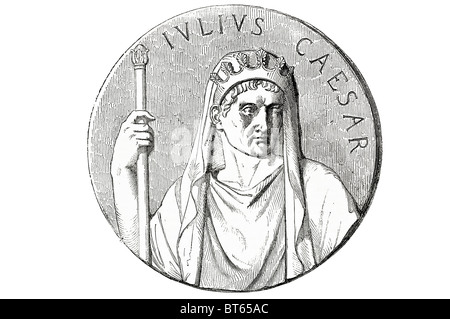 Gaius Julius Cäsar Cameo Apotheose des Augustus Achat De La Sante 13 Juli 100 v. Chr. – 15. März 44 römische allgemeine Staatsmann. RO Stockfoto