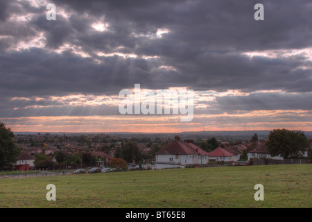 South East London von Oxleas Woods, Shooters Hill, London Stockfoto