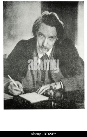 Robert Louis Balfour Stevenson Herr im Alter von 35 13. November 1850 – 3. Dezember 1894 schottischen Schriftsteller Dichter Essayist Reiseschriftsteller Bes Stockfoto