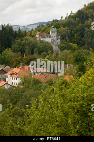Das alte Schloss in Bran, bekannt als Draculas Schloss; Siebenbürgen, Rumänien Stockfoto