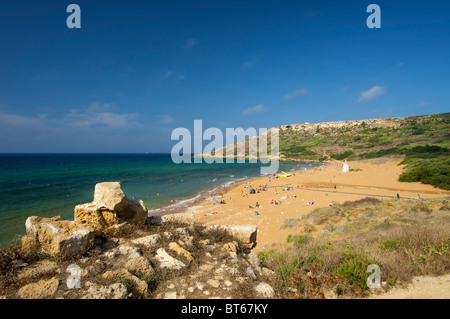 Ramla Bay auf der Insel Gozo, Malta Stockfoto