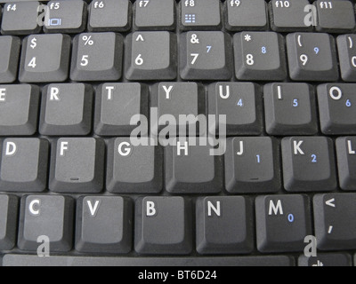 Laptop-Tastatur, Laptop, Computer, Technologie, Knöpfe, Hardware, Wissenschaft, Wirtschaft, Desktop, Global, Generation, Power, Digital Stockfoto