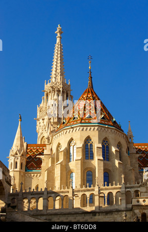 Kirche Notre-Dame oder Matthiaskirche (Mátyás Templom), Burgviertel, Budapest Ungarn Stockfoto