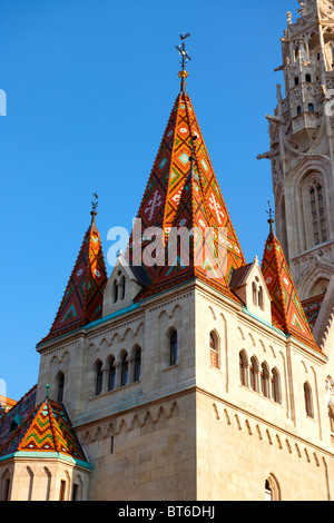 Kirche Notre-Dame oder Matthiaskirche (Mátyás Templom), Burgviertel, Budapest Ungarn Stockfoto