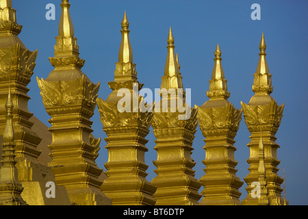 Pha, dass Luang Tempel Vientiane Laos Stockfoto