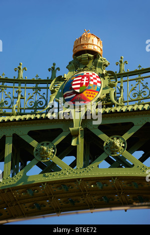 Freiheit oder Freiheitsbrücke (Szabadság híd,). Budapest, Ungarn Stockfoto