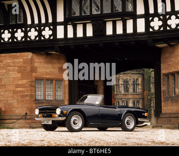 Blaue Triumph TR6 CP-Serie von 1970 Stockfoto