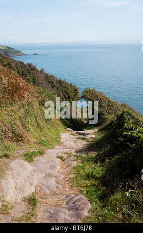 Küstenweg von Looe, Polperro, Cornwall, England, UK Stockfoto