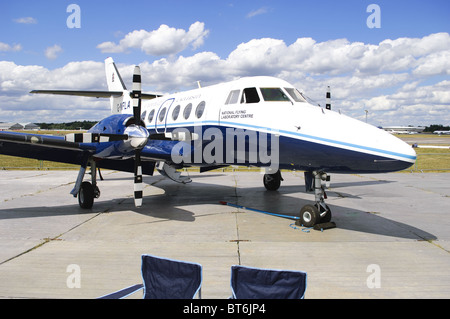 British Aerospace BAe-3102 Jetstream 31 betrieben von Cranfield University auf dem static Display auf der Farnborough Airshow 2010 Stockfoto