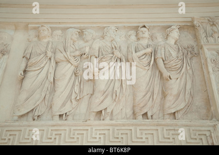 Ara Pacis Augustae Rom Streitfragen Stockfoto