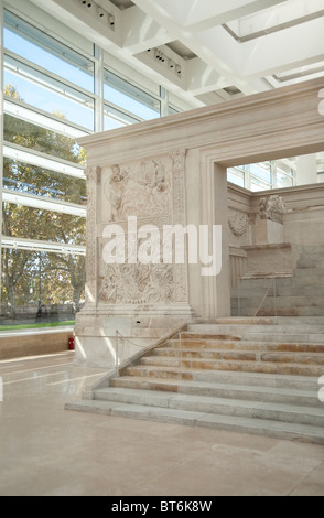 Ara Pacis Augustae Rom Streitfragen Stockfoto