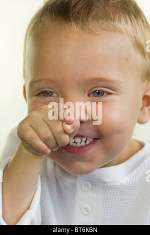 Dumme Toddler Boy Stockfoto