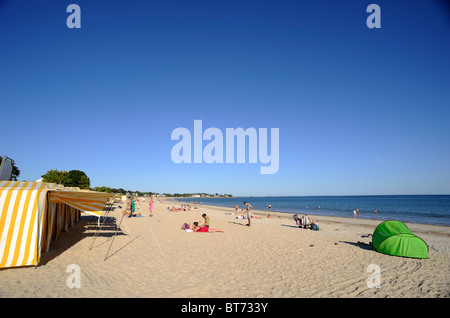 Frankreich, Bretagne (Bretagne), Morbihan, Carnac Beach Stockfoto