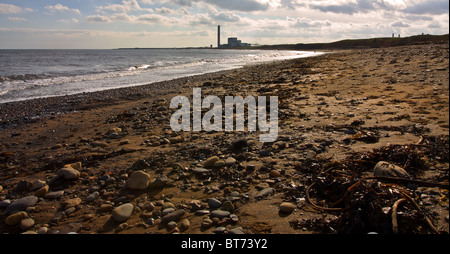 Lynemouth Kraftwerk auf der Nordostküste von Northumberland. Stockfoto