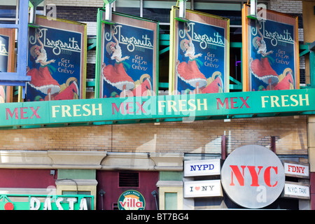 Straßen von Broadway in Downtown Manhattan NYC USA Stockfoto