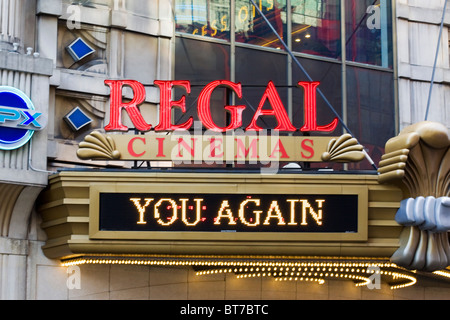 Straßen von Broadway in Downtown Manhattan NYC USA Stockfoto