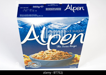 Alpen-Frühstücks-Cerealien Stockfoto