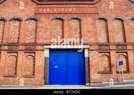 Ehemaligen Harland & Wolff Gießerei Gebäude in Strand Road, Bootle, Stockfoto