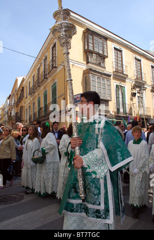 Santa Semana (Karwoche), Malaga, Costa Del Sol, Provinz Malaga, Andalusien, Südspanien, Westeuropa. Stockfoto