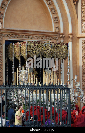 Santa Semana (Karwoche), Malaga, Costa Del Sol, Provinz Malaga, Andalusien, Südspanien, Westeuropa. Stockfoto