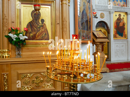 Kathedrale der Heiligkreuz des Erlösers und St.. Evphrosinija Kloster. Stockfoto