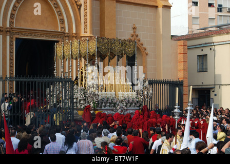 Santa Semana (Karwoche), Malaga, Costa Del Sol, Provinz Malaga, Andalusien, Südspanien, Westeuropa. Stockfoto