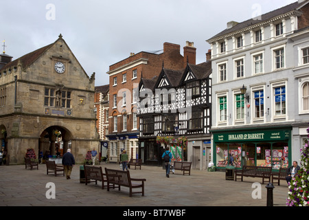 Marktplatz-Shrewsbury Stockfoto