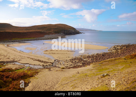 Suchen South West über slaggan Bay. Wester Ross, North West Highlands, Schottland Stockfoto