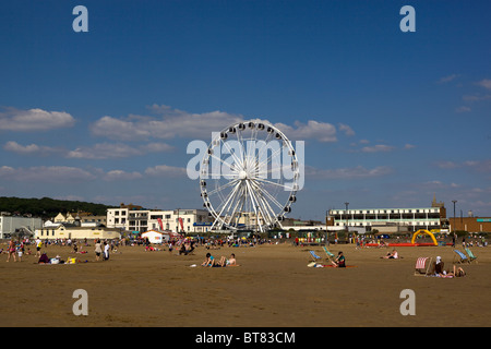 Der Strand von Weston-Super-Mare Stockfoto