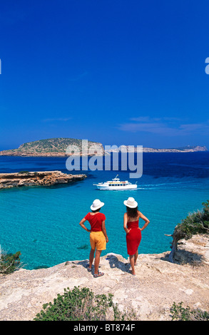 Cala Comte, Ibiza, Balearen, Spanien Stockfoto