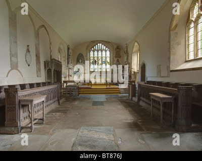 Ramsbury, Wiltshire, Kirche, Heilig-Kreuz, Innenraum Stockfoto