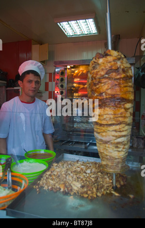 Döner Verkäufer Moskau Russland Mitteleuropa Stockfoto