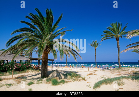 Playa d ' en Bossa, Ibiza, Balearen, Spanien Stockfoto