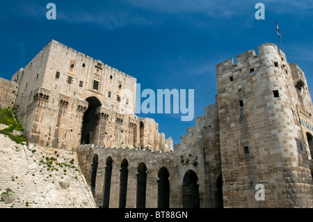 Burg von Aleppo Syrien Stockfoto