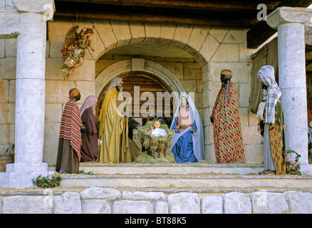 Krippe, Petersplatz, Vatikan, Rom, Latium, Italien, Europa Stockfoto