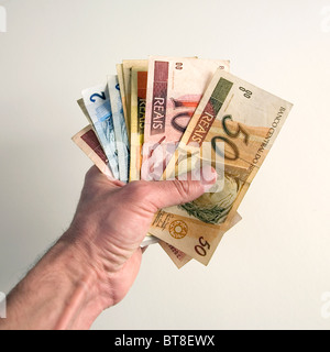 Brasilianische Währung Stockfoto