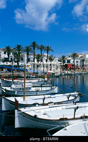 Angelboote/Fischerboote in Fornells, Minorca, Balearen, Spanien Stockfoto