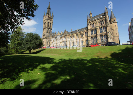 Hauptgebäude der Universität Glasgow, Südfassade auf dem Gilmorehill Campus, Schottland, Großbritannien Stockfoto