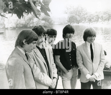ROLLING STONES im Hyde Park, London, Mai 1965. aus l: Charlie, Mick, Bill, Keith und Brian Stockfoto