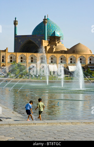 Schah oder Imam-Moschee Imam-Platz in Esfahan Iran Stockfoto