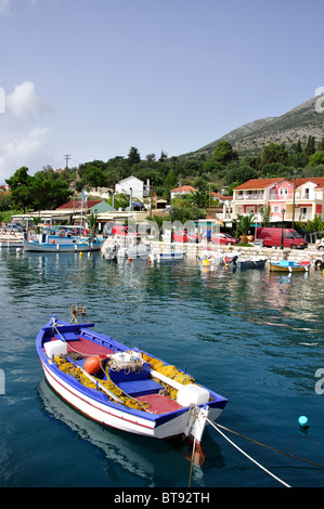 Blick auf den Hafen, Agia Efimia, Kefalonia (Cephalonia), Ionische Inseln, Griechenland Stockfoto