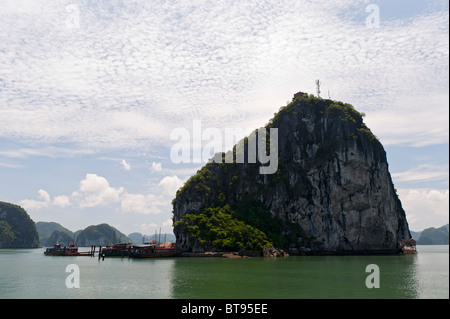 DAO Titop Insel in der Halong Bay, Vitenam Stockfoto