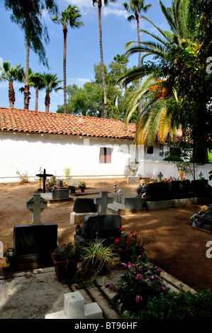 Gräber auf dem San Antonio Mission indischen Friedhof Stockfoto