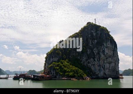 DAO Titop Insel in der Halong Bay, Vitenam Stockfoto