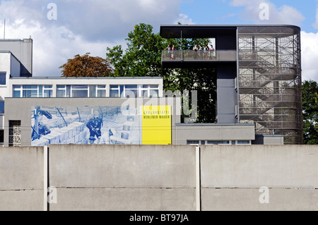 Dokumentationszentrum Berliner Mauer, Berliner Mauer Dokumentationszentrum, Gedenkstätte Berlin Mauer, Kreuzberg, Deutschland, Europa Stockfoto