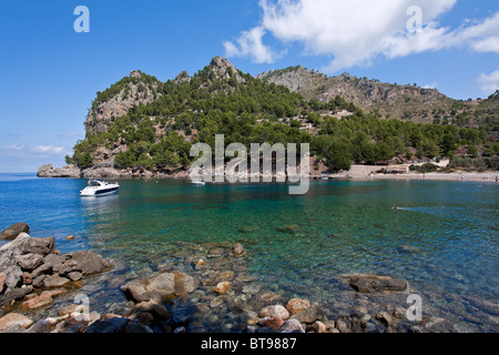 Cala Tuent. Norden der Insel Mallorca (Tramuntana). Spanien Stockfoto