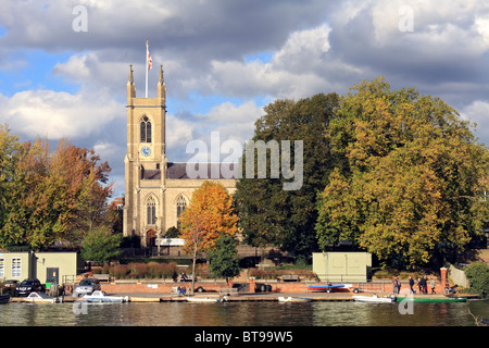 Marienkirche auf der Themse bei Hampton, England UK. Stockfoto