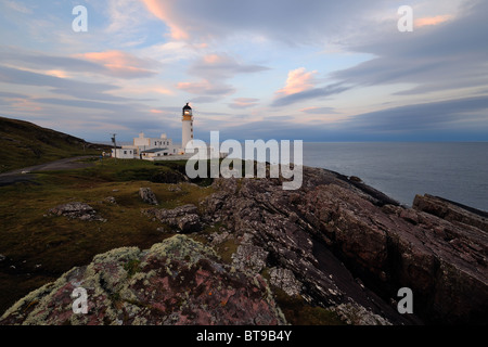 Rua Reidh Lighthouse im Morgengrauen, Wester Ross, Schottland Stockfoto