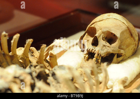 Mumie von sidonitische König Tabnit, Archäologisches Museum (Arkeoloji Muzesi), Istanbul, Türkei Stockfoto