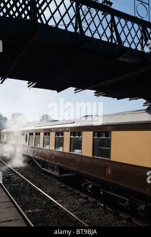 Pullman-Wagen, Bluebell Railway, Sussex, England Stockfoto